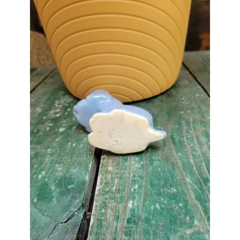 Vintage Hound Dog Planter, Small Blue Succulent Planter - Picture 5 of 5
